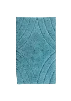 Knightsbridge Diamond 220 GSF Non Skid Back Bath Rug 17 x 24 - Aqua -Be Inspired Elegant Store Belk 1016