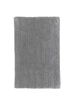 Knightsbridge Linear 220 GSF Reversible Bath Rug 17 x 24 - White -Be Inspired Elegant Store Belk 1025