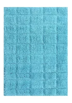 Knightsbridge Summer Tile 220 GSF Non Skid Back Bath Rug 17 x 24 - Aqua 8 Knightsbridge Summer Tile 220 GSF Non Skid Back Bath Rug 17 x 24 - Aqua -Be Inspired Elegant Store Belk 1032