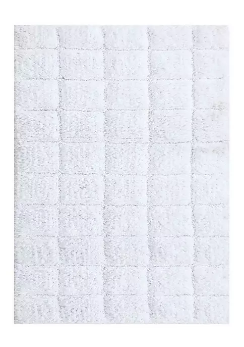 Knightsbridge Summer Tile 220 GSF Non Skid Back Bath Rug 17 x 24 - Aqua 5 Knightsbridge Summer Tile 220 GSF Non Skid Back Bath Rug 17 x 24 - Aqua - Image 4