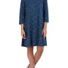 Robbie Bee Women's 3/4 Sleeve Mock Neck Floral Dress -Be Inspired Elegant Store Belk 1073