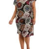 Robbie Bee Plus Size Printed Short Sarong -Be Inspired Elegant Store Belk 1076