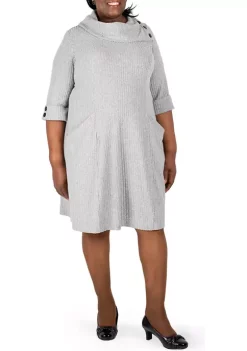 Robbie Bee Plus Size Elbow Sleeve Hacci Envelope Neck Fit and Flare Dress 10 Robbie Bee Plus Size Elbow Sleeve Hacci Envelope Neck Fit and Flare Dress -Be Inspired Elegant Store Belk 1156