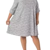 Robbie Bee Plus Size 3/4 Sleeve Knit Dress 1 Robbie Bee Plus Size 3/4 Sleeve Knit Dress -Be Inspired Elegant Store Belk 1158