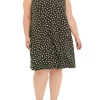 Robbie Bee Women's Sleeveless Mock Neck Puff Dot Swing Dress -Be Inspired Elegant Store Belk 1171