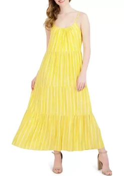 Robbie Bee Women's Sleeveless Striped Maxi Dress -Be Inspired Elegant Store Belk 1226