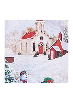 Alfred Dunner Petite Classic Scenic Holiday Print Knit Top -Be Inspired Elegant Store Belk 125