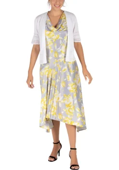 Robbie Bee Women's Elbow Sleeve Square Longer Pointelle Shrug 12 Robbie Bee Women's Elbow Sleeve Square Longer Pointelle Shrug -Be Inspired Elegant Store Belk 1306