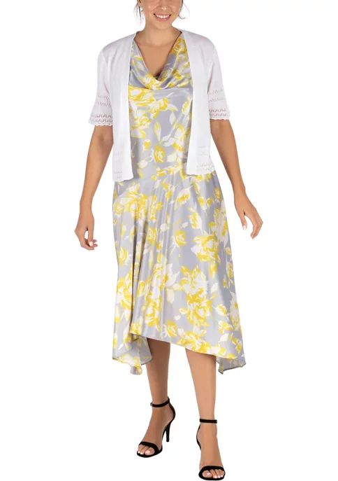 Robbie Bee Women's Elbow Sleeve Square Longer Pointelle Shrug 7 Robbie Bee Women's Elbow Sleeve Square Longer Pointelle Shrug - Image 5