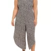 Robbie Bee Plus Size Leopard Jumpsuit with Ladder Back -Be Inspired Elegant Store Belk 1335