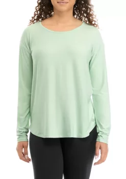 ZELOS Long Sleeve Twist Back T-Shirt -Be Inspired Elegant Store Belk 134