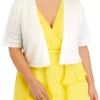 Robbie Bee Plus Size Elbow Sleeve Pointelle Shrug 1 Robbie Bee Plus Size Elbow Sleeve Pointelle Shrug -Be Inspired Elegant Store Belk 1343