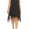 Robbie Bee Plus Size Sleeveless Dot Trapeze Dress 1 Robbie Bee Plus Size Sleeveless Dot Trapeze Dress -Be Inspired Elegant Store Belk 1347