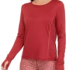 ZELOS Long Sleeve Seamed T-Shirt -Be Inspired Elegant Store Belk 15