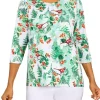 Alfred Dunner Petite Classic Cardinals Holiday Print Knit Top -Be Inspired Elegant Store Belk 155