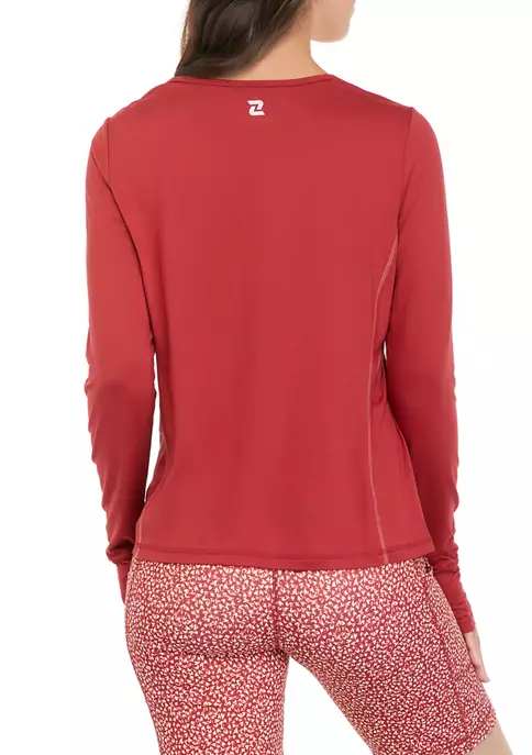 ZELOS Long Sleeve Seamed T-Shirt 4 ZELOS Long Sleeve Seamed T-Shirt - Image 2