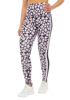ZELOS Medium Impact Floral Printed High Waisted Leggings