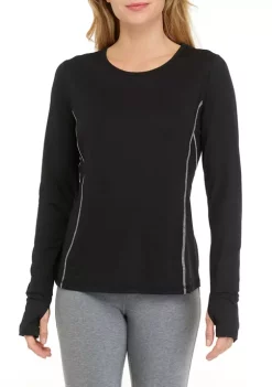 ZELOS Long Sleeve Seamed T-Shirt 15 ZELOS Long Sleeve Seamed T-Shirt -Be Inspired Elegant Store Belk 19