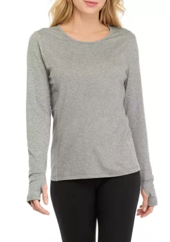 ZELOS Long Sleeve Seamed T-Shirt 18 ZELOS Long Sleeve Seamed T-Shirt -Be Inspired Elegant Store Belk 22