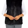 Alfred Dunner Petite Empire State Chevron Faux Fur Vest -Be Inspired Elegant Store Belk 222