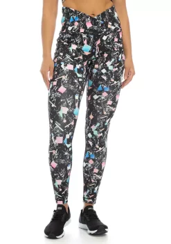 ZELOS Mixed Print Leggings