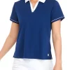 ZELOS Women's Short Sleeve Boxy Sport Polo -Be Inspired Elegant Store Belk 375