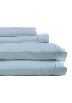 Knightsbridge 600 Thread Count Herringbone Sateen Bed Sheet Set -Be Inspired Elegant Store Belk 627