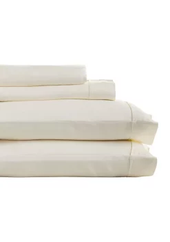 Knightsbridge 600 Thread Count Herringbone Sateen Bed Sheet Set -Be Inspired Elegant Store Belk 629