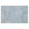 Knightsbridge Orbit Bath Rug Cotton Non Skid Back - 21x34", Light Blue 1 Knightsbridge Orbit Bath Rug Cotton Non Skid Back - 21x34", Light Blue -Be Inspired Elegant Store Belk 706