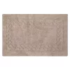 Knightsbridge Chain Bath Rug Cotton Non Skid Back - 21x34", Stone 2 Knightsbridge Chain Bath Rug Cotton Non Skid Back - 21x34", Stone -Be Inspired Elegant Store Belk 710