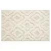 Knightsbridge Link Bath Rug Cotton Non Skid Back - 24x40", Ivory -Be Inspired Elegant Store Belk 727