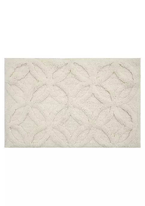 Knightsbridge Arch Bath Rug Cotton Non Skid Back - 20x30", Ivory 4 Knightsbridge Arch Bath Rug Cotton Non Skid Back - 20x30", Ivory - Image 2