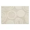 Knightsbridge Orbit Bath Rug Cotton Non Skid Back - 20x30", Ivory -Be Inspired Elegant Store Belk 743
