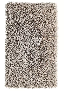 Knightsbridge Chenille Shaggy 220 GSF Non Skid Back Bath Rug 17 x 24 - Stone -Be Inspired Elegant Store Belk 747