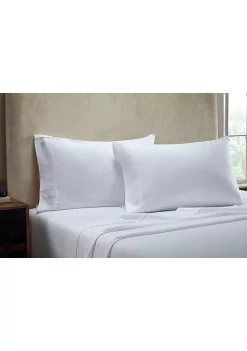 Knightsbridge 1000 Thread Count Herringbone Sateen Sheet Set - 4-Piece - Queen 60x80", White