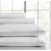 Knightsbridge 600 Thread Count Jacquard Herringbone Sheet - 4 Piece Set - Queen, White 1 Knightsbridge 600 Thread Count Jacquard Herringbone Sheet - 4 Piece Set - Queen, White -Be Inspired Elegant Store Belk 752