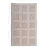 Knightsbridge Square Honeycomb 100% Cotton Reversible Bath Rug 17 X 24 Ivory -Be Inspired Elegant Store Belk 754