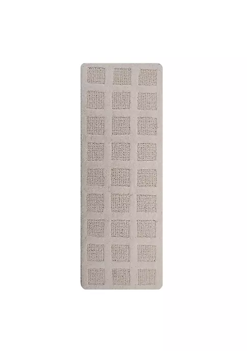 Knightsbridge Square Honeycomb 100% Cotton Reversible Bath Rug 17 X 24 Ivory 8 Knightsbridge Square Honeycomb 100% Cotton Reversible Bath Rug 17 X 24 Ivory - Image 6