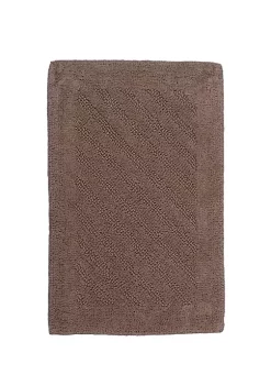 Knightsbridge Shooting Star 220 GSF Reversible Bath Rug 22 x 60 - Stone -Be Inspired Elegant Store Belk 765
