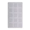 Knightsbridge Square Honeycomb 100% Cotton Reversible Bath Rug 17 X 24 White -Be Inspired Elegant Store Belk 769