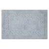Knightsbridge Chain Bath Rug Cotton Non Skid Back - 24x40", Light Blue -Be Inspired Elegant Store Belk 782
