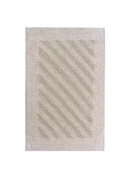 Knightsbridge Shooting Star 220 GSF Reversible Bath Rug 21 x 34 - White -Be Inspired Elegant Store Belk 796
