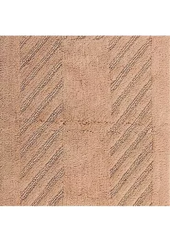 Knightsbridge Diagonal Racetrack 100% Cotton Reversible Bath Rug 20 X 30 Natural -Be Inspired Elegant Store Belk 837