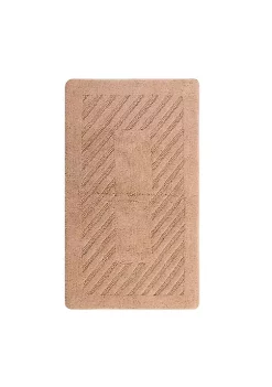 Knightsbridge Diagonal Racetrack 100% Cotton Reversible Bath Rug 20 X 30 Natural -Be Inspired Elegant Store Belk 839
