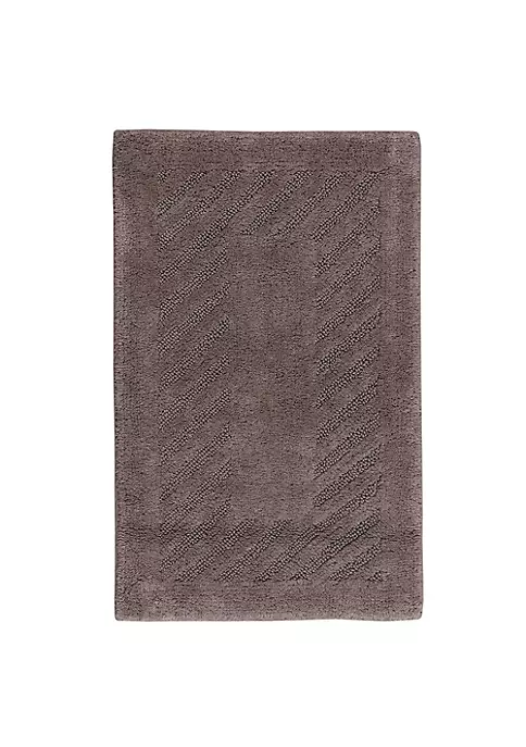 Knightsbridge Diagonal Racetrack 100% Cotton Reversible Bath Rug 21 X 34 Stone 8 Knightsbridge Diagonal Racetrack 100% Cotton Reversible Bath Rug 21 X 34 Stone - Image 6