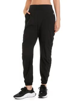 ZELOS Women's City Ruched Joggers