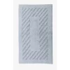 Knightsbridge Diagonal Racetrack 100% Cotton Reversible Bath Rug 17 X 24 Light Blue 1 Knightsbridge Diagonal Racetrack 100% Cotton Reversible Bath Rug 17 X 24 Light Blue -Be Inspired Elegant Store Belk 880