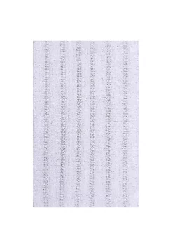 Knightsbridge Linear 220 GSF Reversible Bath Rug 24 x 40 - White -Be Inspired Elegant Store Belk 891