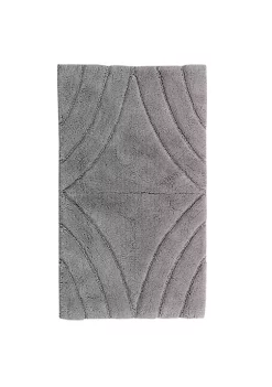 Knightsbridge Diamond 220 GSF Non Skid Back Bath Rug 24 x 40 - White