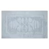 Knightsbridge Cipher 220 GSF Non Skid Back Bath Rug 24 x 40 - White -Be Inspired Elegant Store Belk 913